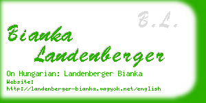 bianka landenberger business card